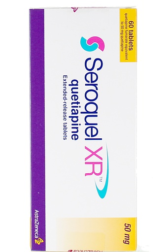 SEROQUEL XR 50MG PROLONGED-RELEASE TABLET 60'S