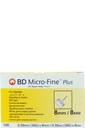 MICROFINE PLUS PEN NEEDLES 30G x 8MM 100'S/PACK, 1200/CASE