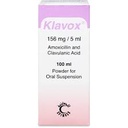 KLAVOX 156MG/5mg powder for suspension 100ml