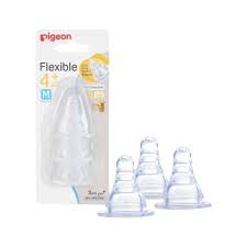 PIGEON (17343) PERISTALTIC NIPPLE MEDIUM(4+M) 3 PS