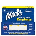 Mack's water tight earplugs soft silicone putty 2 pair
