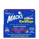 Mack's earplugs Aqua block 2 pair +storage case