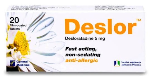 DESLOR 5 MG, 20 TABLETS