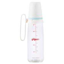 PIGEON PA226 GLASS NURSER WITH HOLDER (4+) 240ML