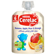 Cerelac Banana, Orange & Biscuit (6 months) 90gm