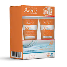 AVENE CEAM DRY SENSETIVE SKIN SPF 50+ FRAGRANCE FEE (50ML+50ML)