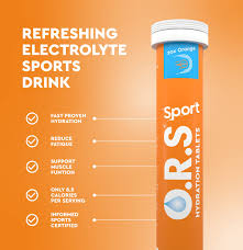 O.R.S sport orange tablets 20's