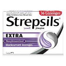 STREPSILS EXTRA BLACKCURRENT 36'S