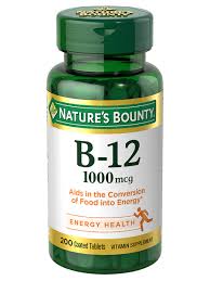 Nature's Bounty Vitamin B12 1000mcg 200'S