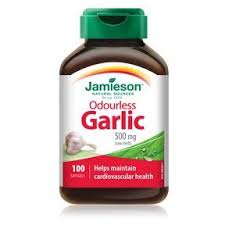 JAMIESON ODOURLESS GARLIC 500MG CAPS 100'S