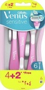 Gillette Venus 3 razor 4+2 Colors