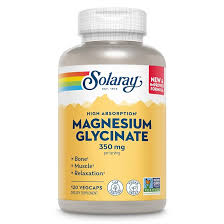 SOLARAY MAGNESIUM GLYCINATE 350MG, 120 CAPS