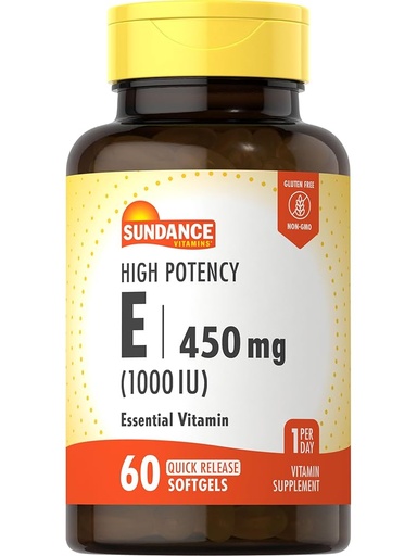 Sundance VITAMIN E 1000IU 60 SOFTGEL
