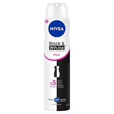NIVEA DEO SPRAY INVISIBLE BLACK&WHITE CLEAR WOMAN 150ML