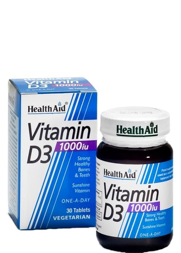 Health AID VITAMIN D3 1000IU 30TAB