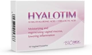 HYALOTIM 10MG HYALURONIC ACID + 5MG LACTIC ACID. 10 VAGINAL GLOBULES
