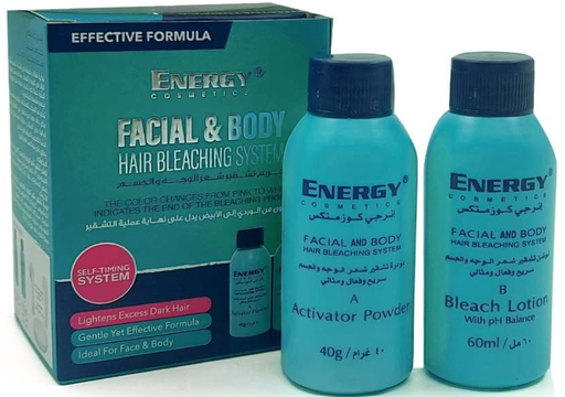 ENERGY FACIAL & BODY HAIR BLEACHING SYSTEM