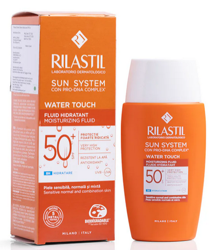 RILASTIL SUN SYSTEM MOISTURIZING FLUID WATER TOUCH SPF50+ 50ML