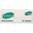 Ventol 2mg 20 tablets