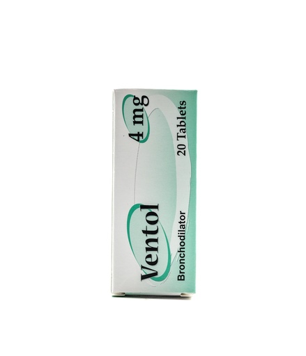 Ventol 4mg 20 tablets