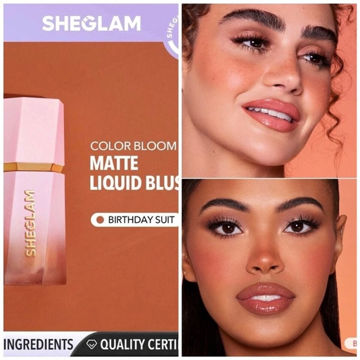 SHEGLAM Color Bloom Liquid Blush-Birthday Suit