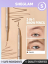 SG SHEGLAM Brows On Demand 2-In-1 Brow Pencil-Taupe