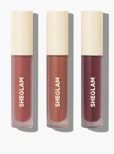 SG SHEGLAM Matte Allure Mini Liquid Lipstick Set-Feel Real