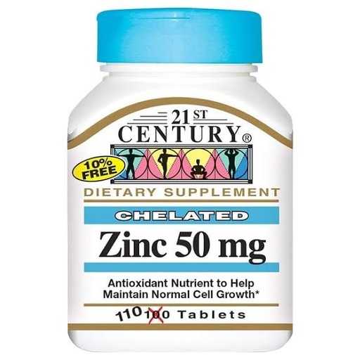 21st Century ZINC 50MG, 110 TABS