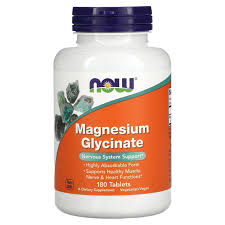 NOW MAGNESIUM GLYCINATE 180 TABLETS